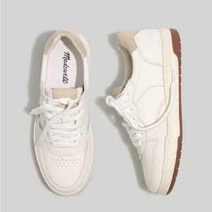 Madewell Court Sneakers in White Leather.